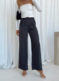 Bomve-Business Outfit Lower Impact Pants Grey