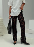 Bomve-Peru Lace Pants Black