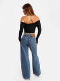 Bomve-Jankins Baggy Jeans Mid Wash