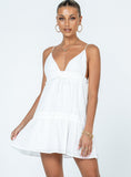 Bomve-Dionne Mini Dress White