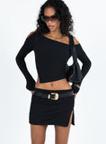 Bomve-Jalis One Shoulder Set Black