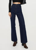 Bomve-Zephee Wide Leg Jeans Dark Wash