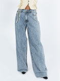 Bomve-Eivissa Baggy Jeans Faded Denim