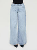 Bomve-Ramos Low Rise Denim Jeans Light Wash