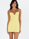 Bomve-Della Mini Dress Butter Yellow