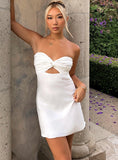 Bomve-Shellie Mini Dress White