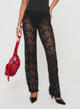 Bomve-Peru Lace Pants Black