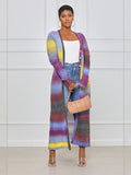 Bomve-Winter and Autumn Outfits_Colorful Panel Cut Out Modern Knit Midi Dress - Stripe