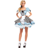 Bomve alice in wonderland costume M-XL Halloween Costume Cosplay Alice Dress Cosplay French Sexy Maid Costume