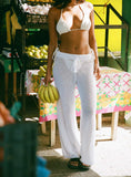 Bomve-Damarie Crochet Pants White