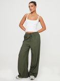 Bomve-Ogilvie Linen Blend Pants Olive