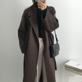 business casual outfits for women Double-Sided Cashmere Coat for Women 2024 New Small Mid-Length Autumn and Winter Elegant High-End Woolen Coat