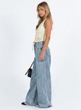 Bomve-Eivissa Baggy Jeans Faded Denim