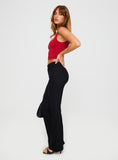 Bomve-Kinkirk Flared Pants Black