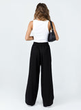 Bomve-Louis Linen Blend Pants Black