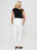 Bomve-Jazzar Pocket Detail Pleated Pant White