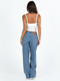 Bomve-Maryanne Mid Rise Relaxed Jeans Mid Wash Denim