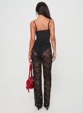 Bomve-Peru Lace Pants Black