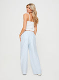 Bomve-Beach House Pants Blue Stripe