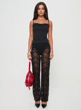 Bomve-Peru Lace Pants Black