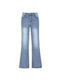 Bomve-Washed Vintage Blue Versatile Boyfriend Jeans