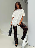 Bomve-Peru Lace Pants Black