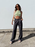 Bomve-Business Outfit Lower Impact Pants Grey