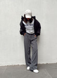 Bomve-Business Outfit Lower Impact Pants Grey