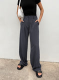 Bomve-Business Outfit Lower Impact Pants Grey