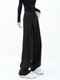 Bomve-Basic Baggy Wide Leg Dress Pants