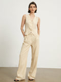 Bomve-Effortless Linen Pants Set