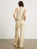 Bomve-Effortless Linen Pants Set