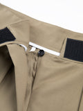 Bomve-Hook-and-Loop Fastener Wide Leg Velcro Pants