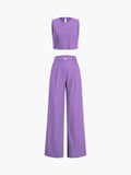 Bomve-Boho Two Piece Pants Set