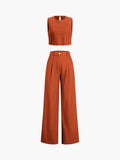 Bomve-Boho Two Piece Pants Set