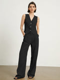 Bomve-Effortless Linen Pants Set