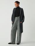 Bomve-Old Money Aesthetics Tweed Boucle Wide Leg Pants