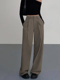 Bomve-Business Casual Pleat Dress Pants