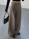 Bomve-Business Casual Pleat Dress Pants