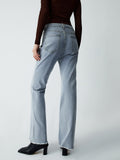 Bomve-High Waist Denim Flare Jeans