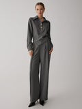 Bomve-Straight Leg Suit Pants