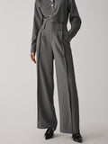 Bomve-Straight Leg Suit Pants