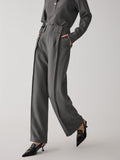 Bomve-Straight Leg Suit Pants