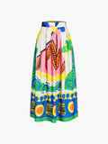 Bomve-Enjoy Vacation Multi Color Skirt Set