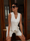 Bomve-Casual Soft Vest With Shorts Set