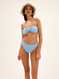 Bomve-Waffle Bandeau Bikini Set