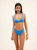 Bomve-Minimalism Solid Bikini Set