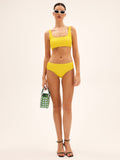 Bomve-Sun-Kissed Textured Solid Bikini Set