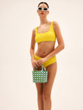 Bomve-Sun-Kissed Textured Solid Bikini Set