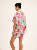 Bomve-Floral Print Shorts Set